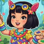 Jungle Girl: Coloring Pages